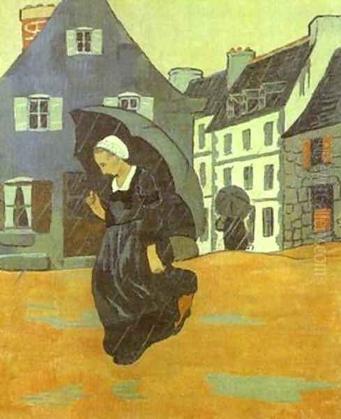 The Downpour Oil Painting by Paul Serusier