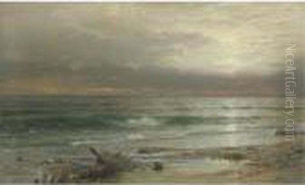 Point Judith Oil Painting by William Trost Richards