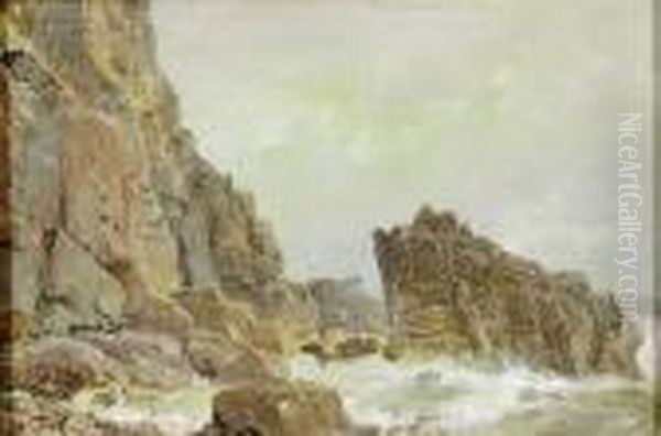 Clovelly Oil Painting by William Trost Richards