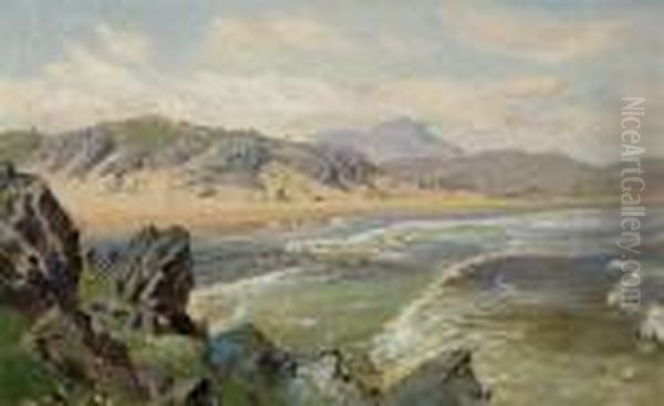 Beach And Sea Oil Painting by William Trost Richards