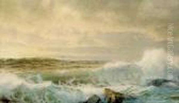 The Breakers Oil Painting by William Trost Richards