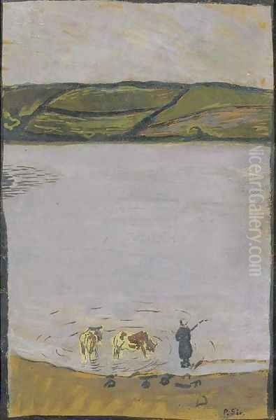 Bretonne au Pouldu Oil Painting by Paul Serusier