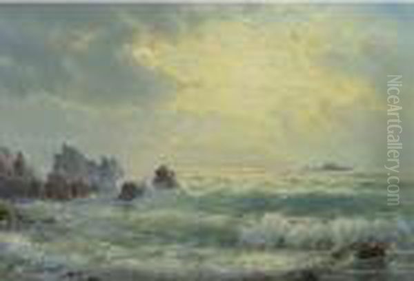 Sunrise At The Shore Oil Painting by William Trost Richards