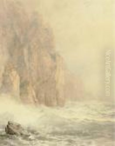 Cathedral Rocks Oil Painting by William Trost Richards