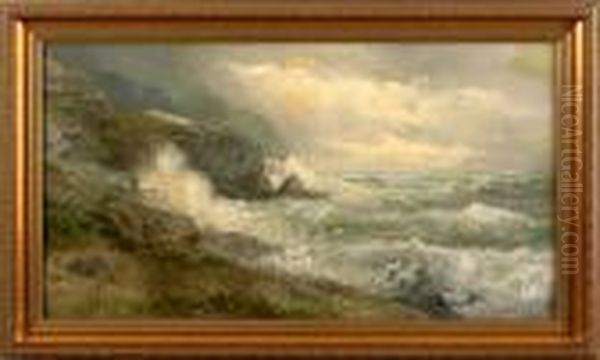 Coastal Landscape Oil Painting by William Trost Richards