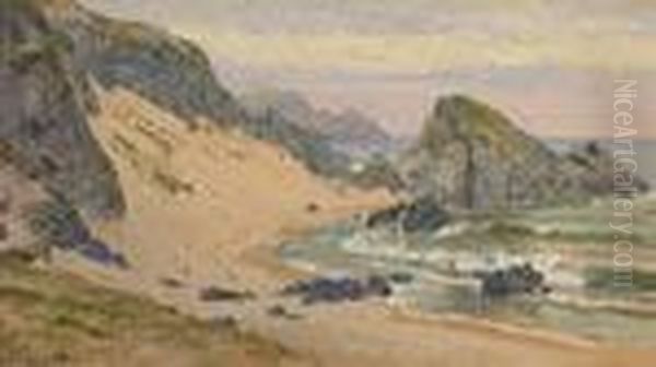 Coastal Inlet Oil Painting by William Trost Richards