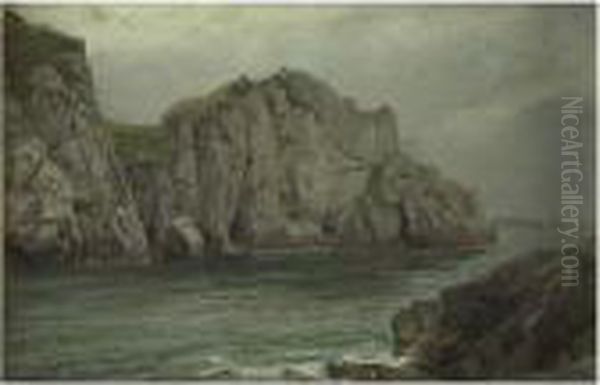 Cliffs By The Sea Oil Painting by William Trost Richards