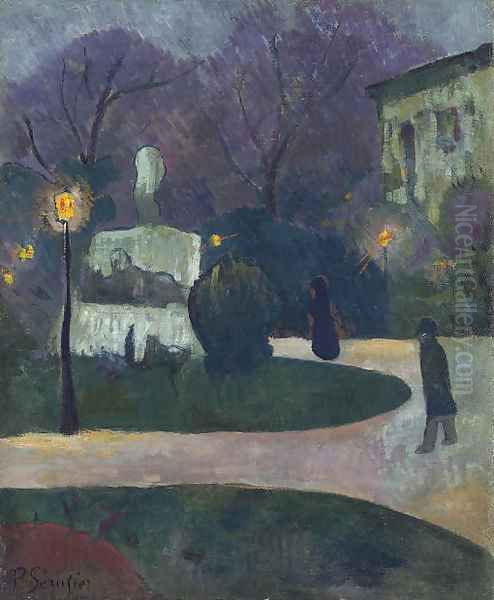 Le square au reverbere Oil Painting by Paul Serusier