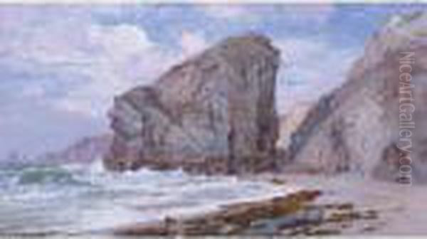 Rocky Promontory Oil Painting by William Trost Richards