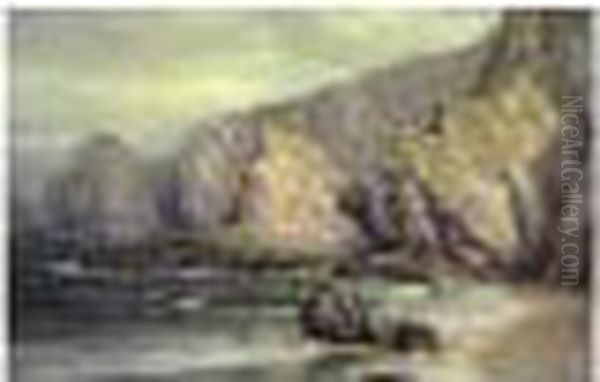 A View Of Cornwall Oil Painting by William Trost Richards