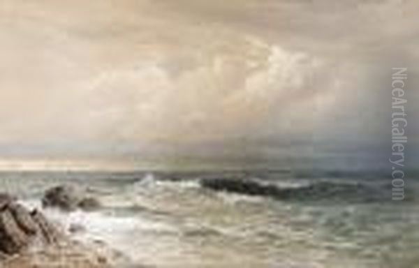 Off The Coast Of Rhode Island Oil Painting by William Trost Richards