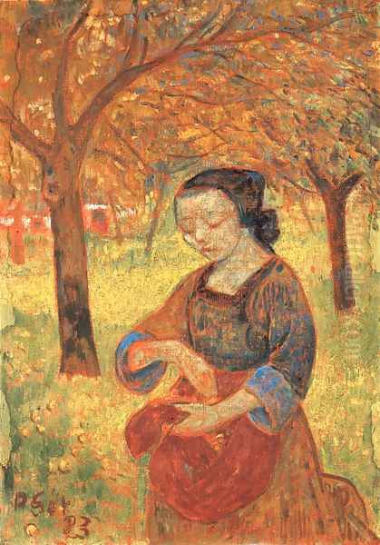 La ramasseuse de pommes Oil Painting by Paul Serusier