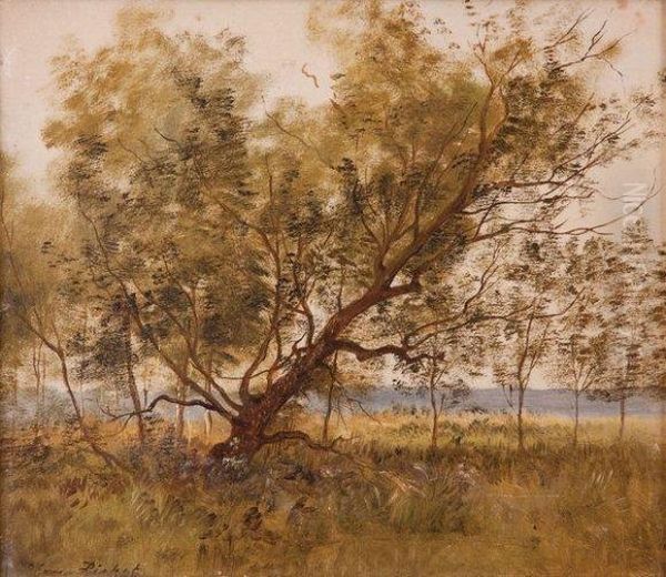 Paysage Oil Painting by Leon Richet