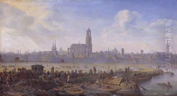 View of Utrecht, 1664 Oil Painting by Herman Saftleven