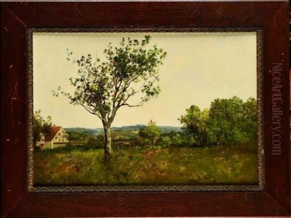 Paysage Au Grand Arbre Oil Painting by Leon Richet