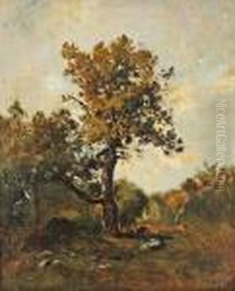 Le Grand Arbre Oil Painting by Leon Richet