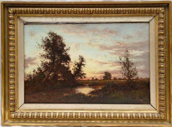 Luminous Landscape Oil Painting by Leon Richet