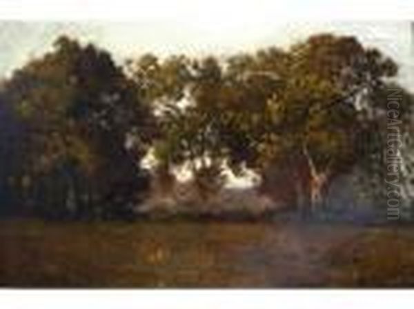 Paysage Oil Painting by Leon Richet