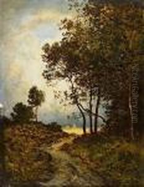 Chemin De Campagne Oil Painting by Leon Richet