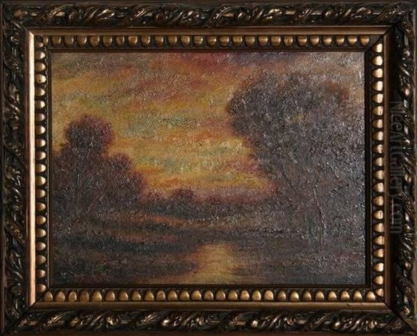 Landscape Oil Painting by Leon Richet