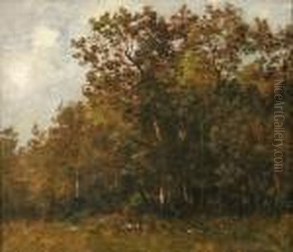  Riviere Dans Les Bois  Oil Painting by Leon Richet