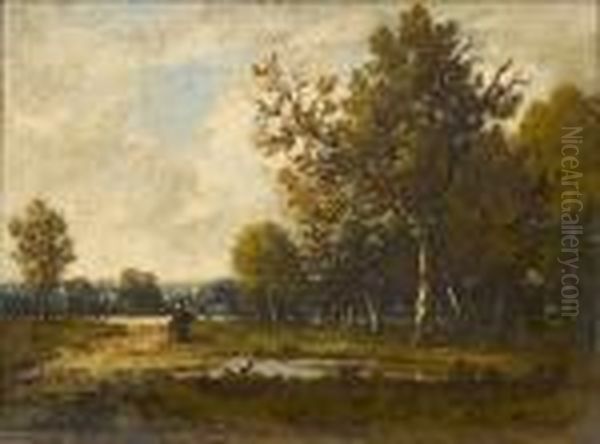 Paysage Oil Painting by Leon Richet