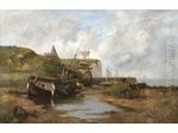 Le Treport Oil Painting by Leon Richet