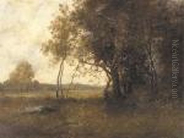 The Edge Of The Wood Oil Painting by Leon Richet