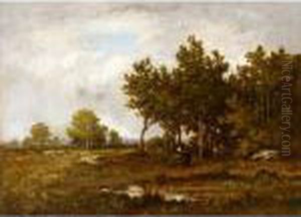 Paysage Oil Painting by Leon Richet