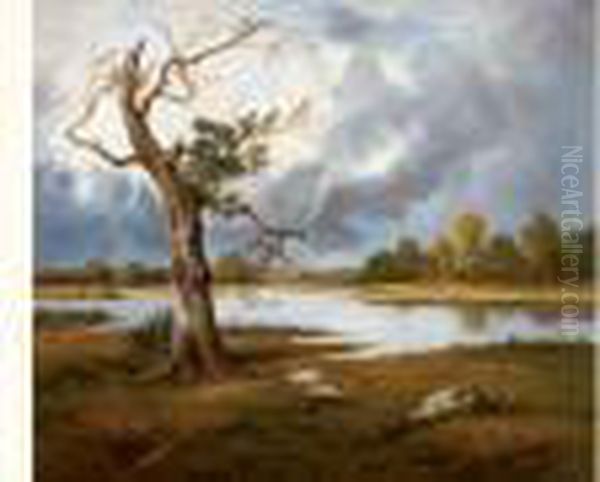 Paysage Oil Painting by Leon Richet