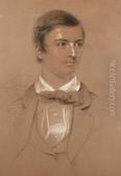 Portrait Of A Young Man Oil Painting by George Richmond