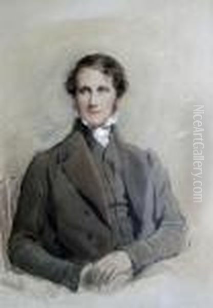 Portrait Of The Hon. Oil Painting by George Richmond