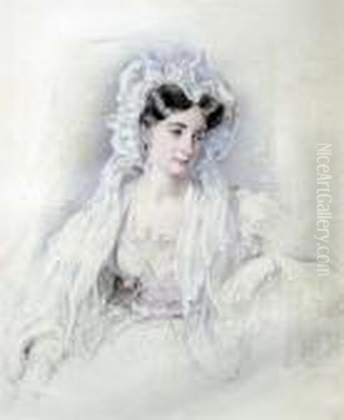 Portrait Of Mrs Casamajor Oil Painting by George Richmond