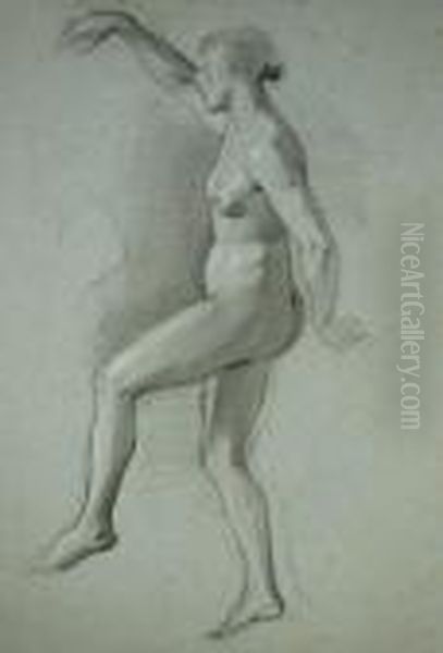 Dancing Nude Oil Painting by George Richmond