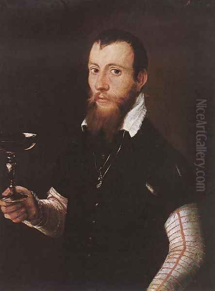 Portrait of Wilhelm Neythart 1565 Oil Painting by Jacob Seisenegger