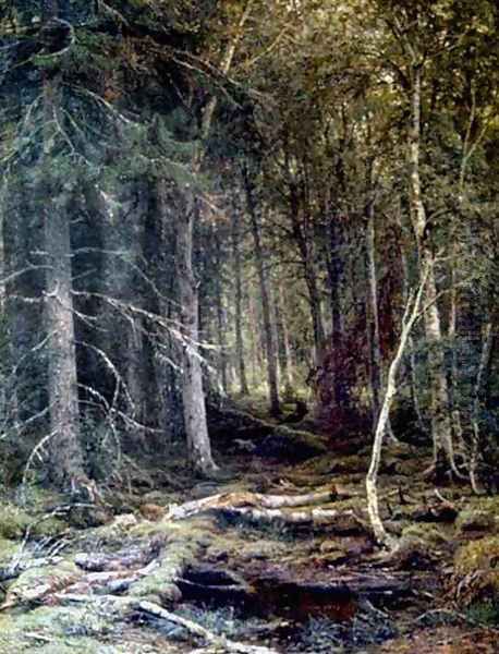 The Forest Horizons Oil Painting by Ivan Shishkin