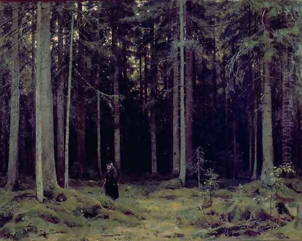 Countess Mordvinov's Forest, 1891 Oil Painting by Ivan Shishkin