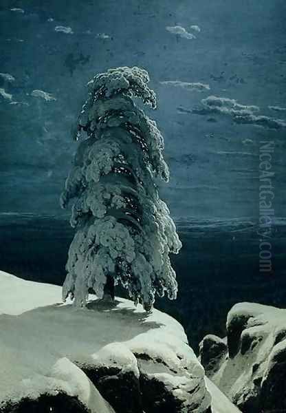 In the Wild North, 1891 Oil Painting by Ivan Shishkin