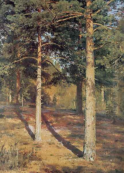 The Sun-lit Pines Oil Painting by Ivan Shishkin