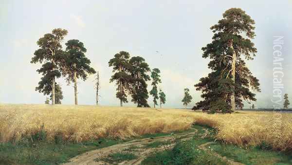 The Field of Wheat, 1878 Oil Painting by Ivan Shishkin