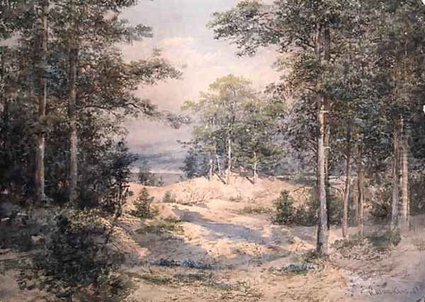 Forest Glade in Sunlight Oil Painting by Ivan Shishkin