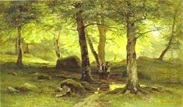 In The Grove 2 1865 Oil Painting by Ivan Shishkin