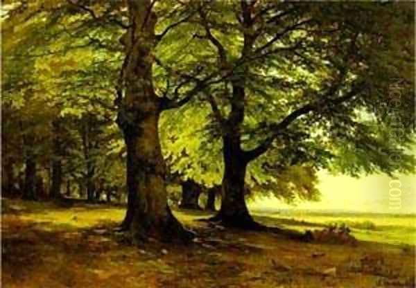 The Teutoburg Forest 1865 Oil Painting by Ivan Shishkin