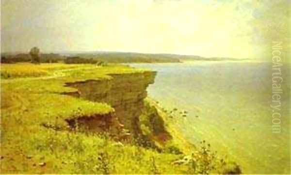 On The Shore Of The Gulf Of Finland Udrias Near Narva 1889 Oil Painting by Ivan Shishkin