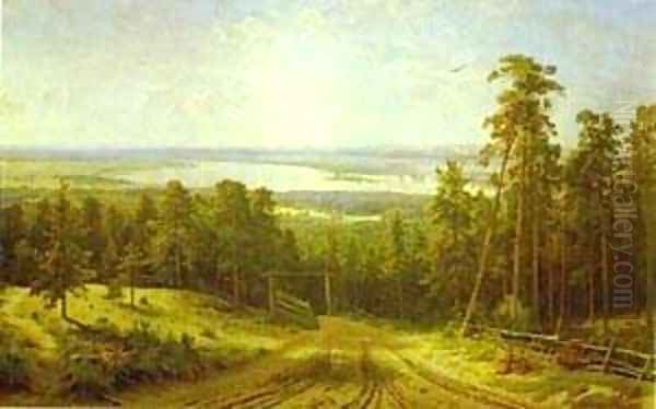 The Kama Near Yelabuga 1895 Oil Painting by Ivan Shishkin