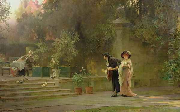 Married for Love, 1882 Oil Painting by Marcus Stone