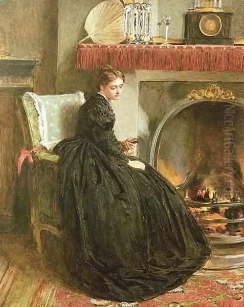 Lost in Thought, 1864 Oil Painting by Marcus Stone