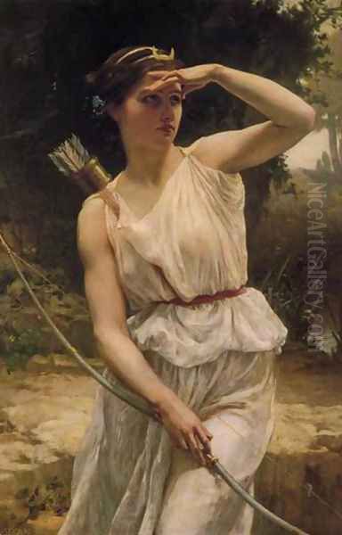 Diana Hunting Oil Painting by Guillaume Seignac