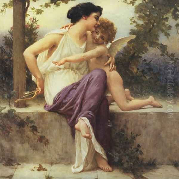 Cupid Disarmed Oil Painting by Guillaume Seignac