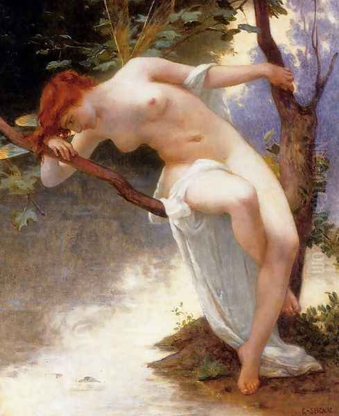 La Libellule Oil Painting by Guillaume Seignac